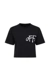 Off-white Black '' Shared Logo Boxy T-shirt In Blue