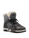 Off-white Shearling Boots In Black