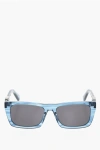 Off-white Sheer Frame Albany Rectangular Sunglasses In Blue