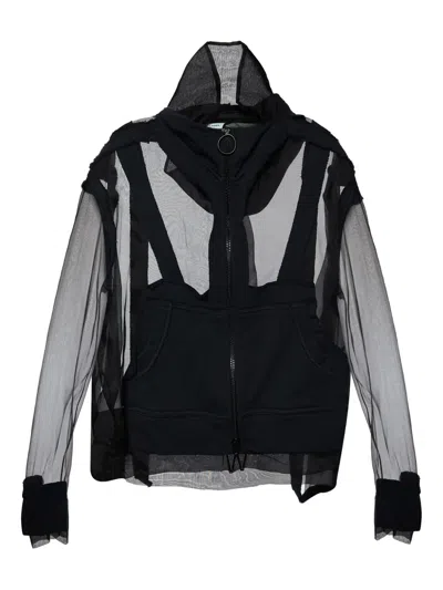 Pre-owned Off-white Sheer Panel Jacket