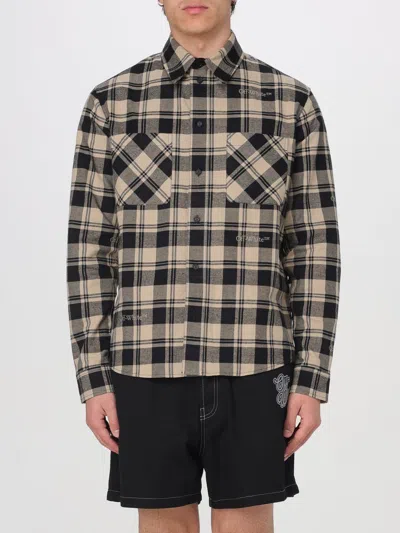Off-white Shirt  Men Color Beige In Black