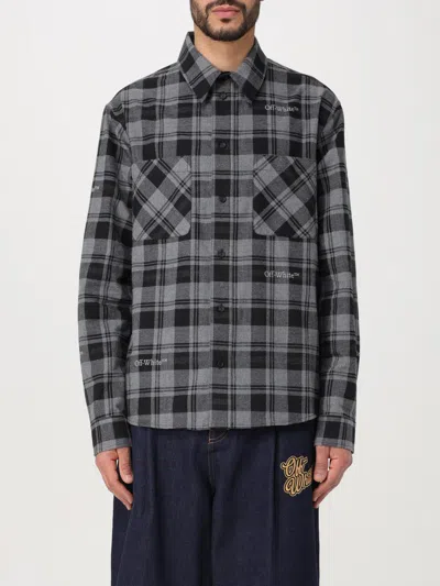 OFF-WHITE OFF-WHITE 셔츠 남성 색상 블랙,F18348002