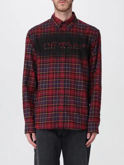OFF-WHITE SHIRT OFF-WHITE MEN COLOR BURGUNDY,438183050