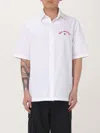 Off-white Star Arrow Graphic Bowling Shirt In Weiss