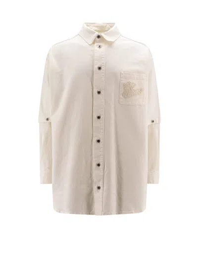 Off-white Shirt In Raw White Raw White (white)