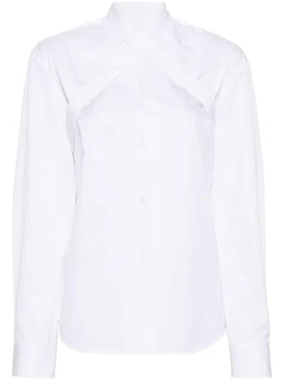 Off-white Shirt With Harness Collar In White