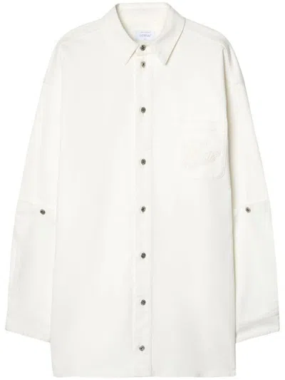 OFF-WHITE SHIRT WITH LOGO