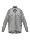 Off-white Denim Shirt In Gray