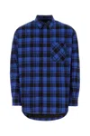 Off-white Plaid Check-pattern Flannel Overshirt In Printed