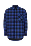 Off-white Plaid Check-pattern Flannel Overshirt In Printed