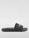 Off-white Bookish Open Toe Slip-on Slides In Black