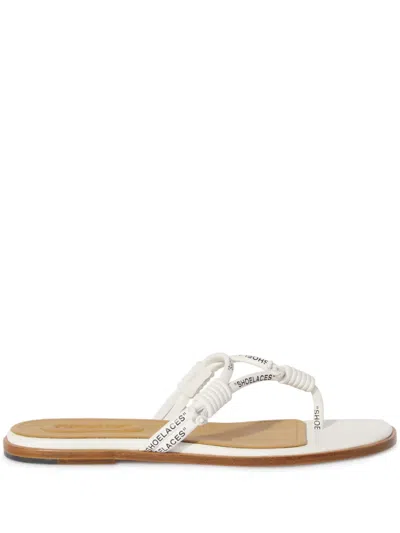 Off-white Sholace Sandalen In Weiss