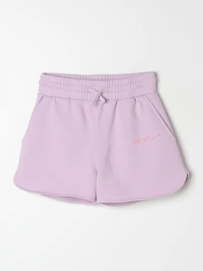 Off-white Short Off White Kids Kids Color Lilac