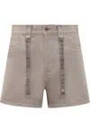 Off-white Off White Denim Shorts In Pink