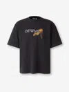 Off-white Cupid Arrow Graphic Short Sleeve T-shirt In Black