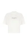 Off-white Regular Fit Cotton T-shirt With Printed Design In Neutral