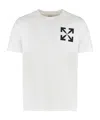 Off-white Cotton Crew-neck T-shirt In White