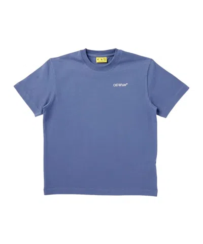 Off-white Short-sleeved T-shirt 3-piece In Blue