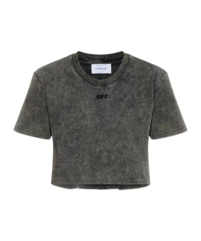 Off-white Short-sleeved T-shirt In Black