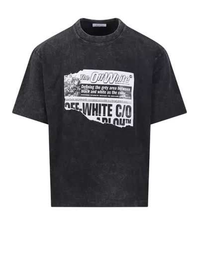 Off-white Arrows Graphic T-shirt In Gray