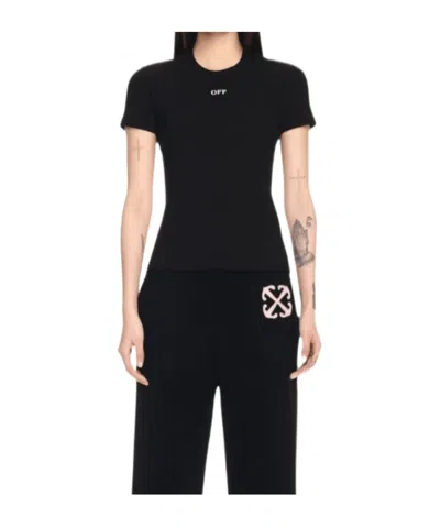 Off-white Short-sleeved T-shirt In Black