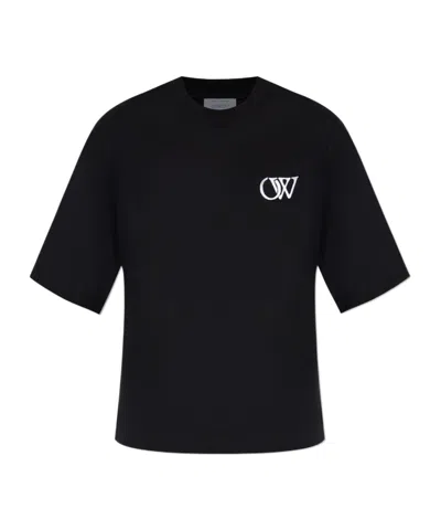 Off-white Short-sleeved T-shirt In Black