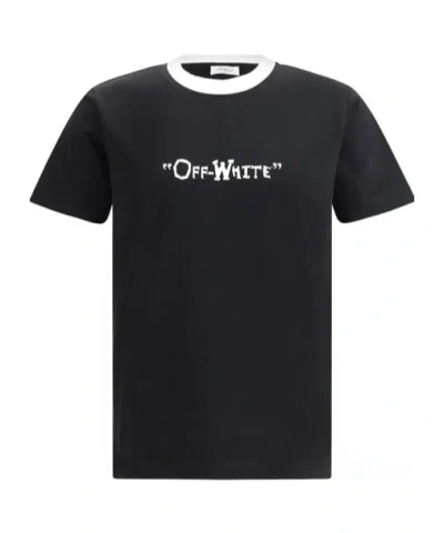 OFF-WHITE OFF-WHITE LOGO PRINTED CREWNECK T-SHIRT