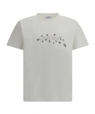 Off-white Ants Arrow T-shirt In White/multi