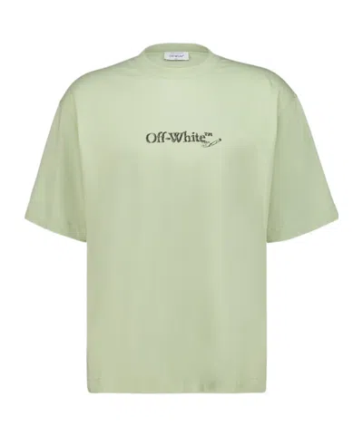 Off-white Short-sleeved T-shirt In Green