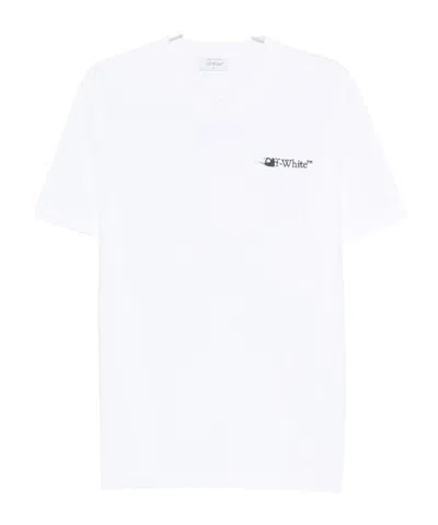 OFF-WHITE OFF-WHITE LOGO EMBROIDERED CREWNECK T-SHIRT