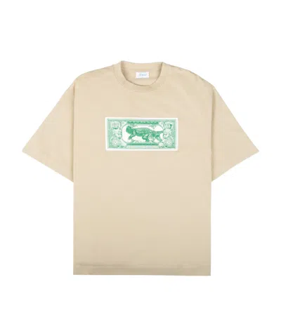 Off-white Short-sleeved T-shirt In Nude
