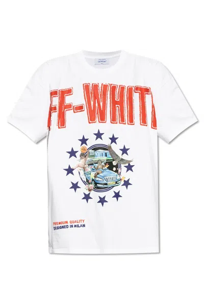 Off-white Short-sleeved T-shirt In White