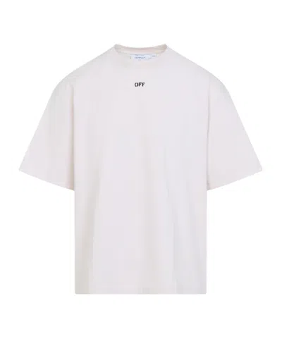 Off-white Graphic Print Crew Neck Short Sleeve T-shirt In White