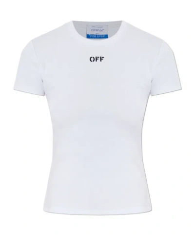 Off-white Short-sleeved T-shirt In White