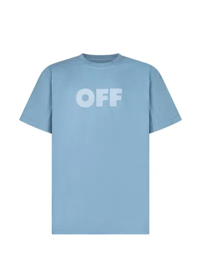 Off-white Short-sleeves T-shirt In Blue