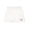 Off-white Thigh-length White Shorts With Elasticated Waistband And Minimalist Design In White
