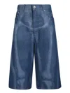 Off-white Skeleton Denim Bermuda Shorts
