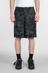 Off-white Shorts In Black Acetate In Green