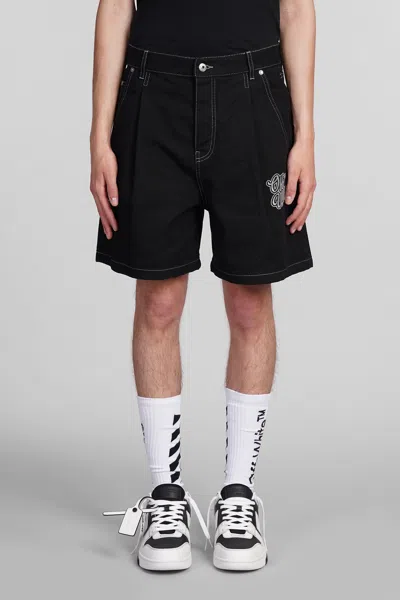 Off-white Shorts In Black Cotton