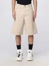 Off-white Shorts In Cotton In Beige
