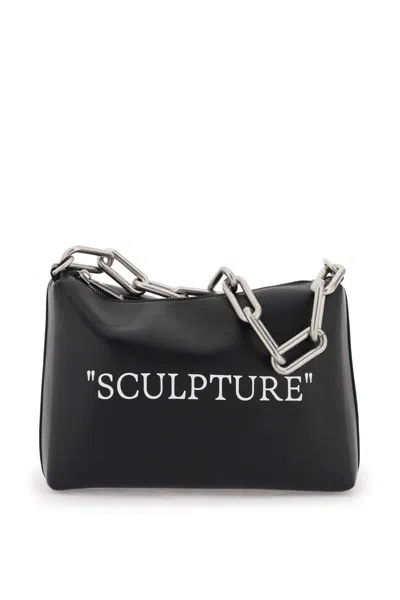 Off-white Shoulder Bag With Lettering In Nero