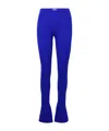 Off-white Side-slit High-waisted Leggings In Blue