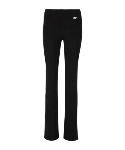 OFF-WHITE OFF-WHITE HIGH WAIST PLEATED KNITTED JOGGERS