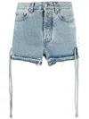 Off-white Denim Shorts In Blue