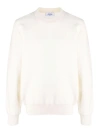 Off-white Logo Crew Neck Sweater In White