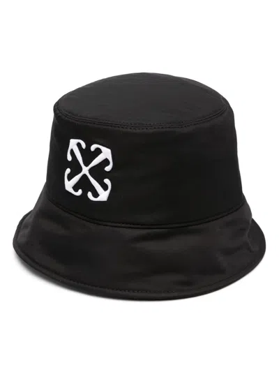 Off-white Arrow Drill-embroidered Baseball Cap In Black