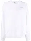 Off-white White Flower Arrows-print Sweatshirt In White