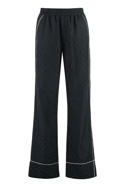 Off-white Silk Blend Trousers