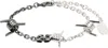 Off-white Silver & Gunmetal Barbed Wire Bracelet In Silver - Black