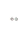 Off-white Silver Arrow Button Studs Earrings In Silver